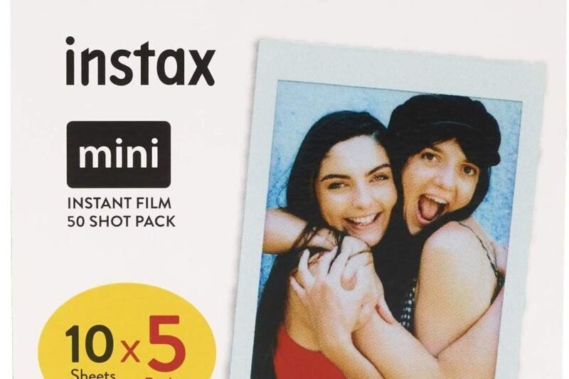 FUJIFILM instax mini Film, Pack of 5 (5 x 10-Shot Cartridges)